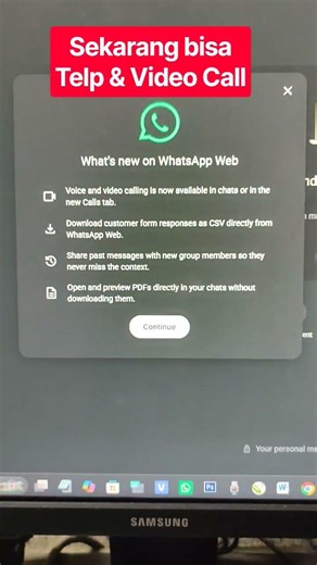 YANG BARU DI WHATSAPP WEB