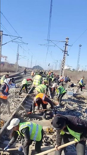 Building a Railway Track with Precision and Technology #satisfyling @MNnhattech