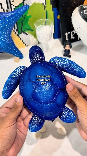 DIY Cardboard Baby Turtle for Your Wall