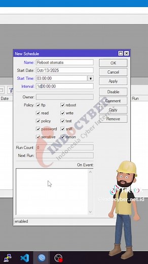 Tutorial Winbox: Auto Reboot Modem Tanpa Sentuh