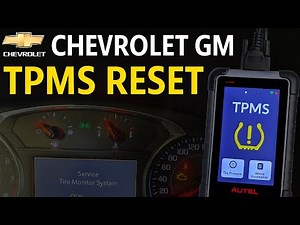 Chevrolet GM TPMS Reset with Autel MaxiCOM MK808S-TS