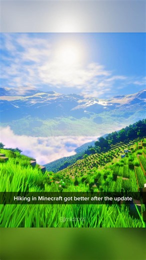 Hiking in Minecraft got better after the update!