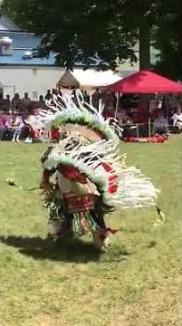 Tiny Dancer. Really Cute Kid Doing Powwow Style Native American Dance.
