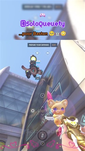 The Almighty Jetpack Cat spared me, but not... 🥺🤖👀 #jetpackcat #overwatch #mercy #bastion #funny #oh