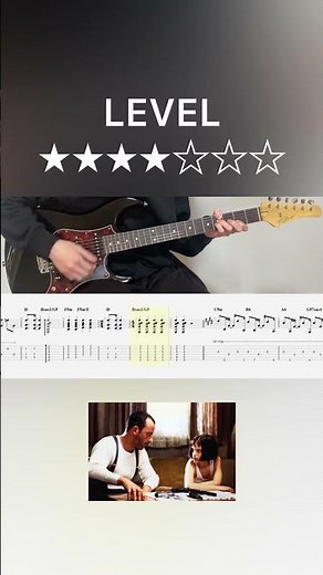 Sting - Shape of My Heart (guitar cover with tabs & chords)