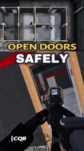 How to Open Doors Safely in CQB Tutorial #tactical #cqb #milsim #tacticalassaultvr #quest3