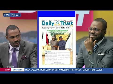 TVC Newspaper Review: Tinubu Calls For Farms, Factories To Drive Economy