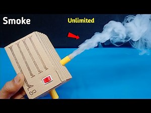 How To Make Electric Smoke Creating Science Project || Making Mini DC Motor Smoke Machine At Home