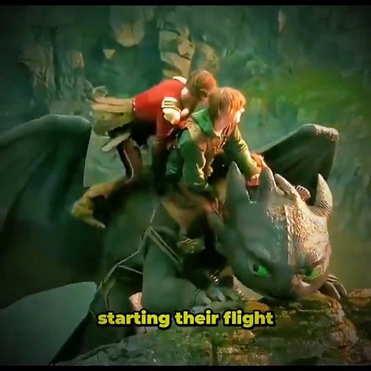 How to Train Your Dragon: Hiccup & Astrid's Romantic First Flight 🐉✨ #shorts