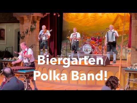 EPCOT Biergarten Restaurant's Polka Band | FUN Live Music Show | Germany Pavilion | Oktoberfest