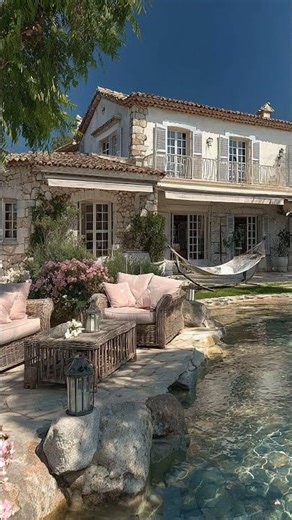 Beautiful House #027 - Provence Stone Villa With Pink Garden Paradise That Enchants!