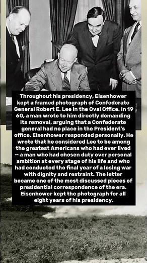 Eisenhower Kept Robert E. Lee's Photo In His Oval Office — And Defended It In Writing