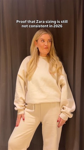 Proof that Zara sizing is still inconsistent in 2026 😂 Do you agree with me? 👇🏻 The things that go down in those fitting rooms 👀 #midsizegirl #midsizefashion #zaratryon #curvybodies | TRUST IN VOGUE