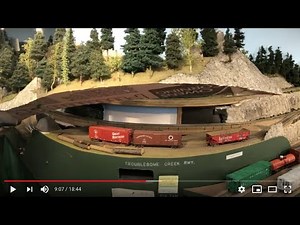 Removable scenery for model railroads