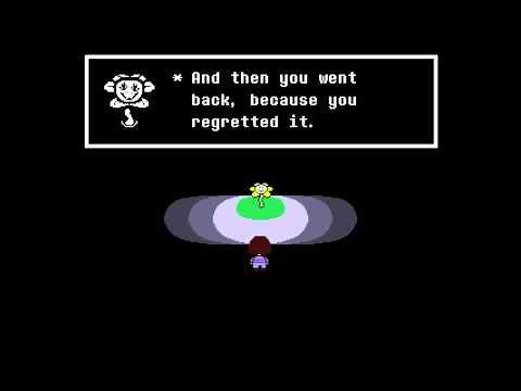 Undertale: Flowey on Saving Toriel after restarting your save file