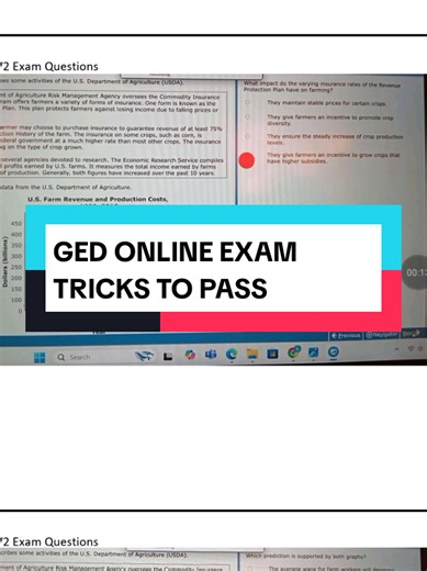 GED ONLINE EXAM TRICKS TO PASS #gedproctoredexam #gedexamcheat #adultlearning #gedhelper #gedprep