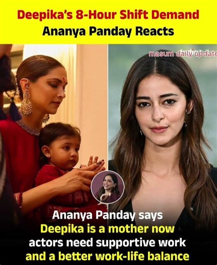 Deepikas8-Hour Shift DemandAnanya Panday ReactsAnanya Panday saysDeepika is a mother now#vairalshort
