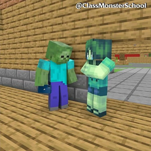 Parents went out but forgot Baby Zombie at home - Minecraft Animation