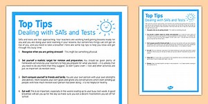 Top Tips Dealing With SATs and Tests