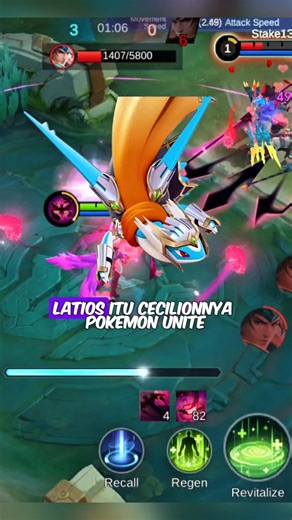 😱Latios = Cecilion Monster Late Game #pokemon #mobilelegends #shorts