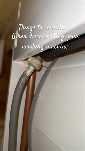 These are the things to consider when disconnecting your washing machine.