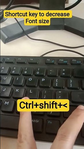 #shortcut key to decrease font size #computer #computereducation #subscribe