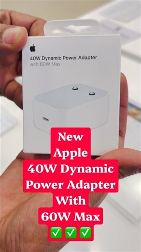Apple New 40w Adapter✅✅🔥🔥❌❌ #apple #smartphone #techhighlights #trending #unboxing #reels #gadgets