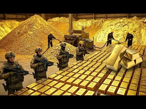 Inside the 24K Gold Factory: From Raw Mining Ore to Pure Gold Bars (Full Process)