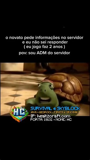 rapaz pergunta pro ajudante lá #servidorsurvival #servidorminecraft #minecraft #funny