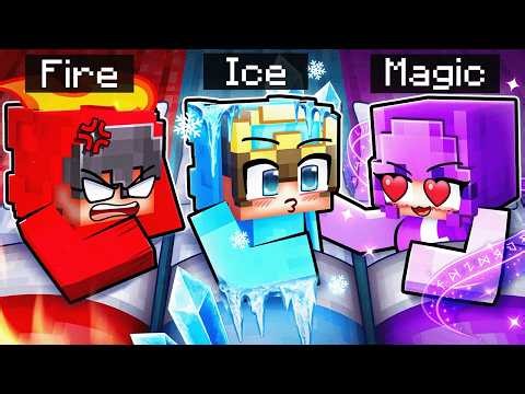 Having an ELEMENTAL Sleepover in Minecraft!
