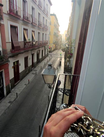 I often remember the feeling of playing on this balcony in Madrid. During my time there I’d play softly to the street around noon. I loved this city so much. I think a lot about how I’d like to move somewhere in Europe, not only to enrich my life but also to enrich this project. I can’t live in LA forever, life is so difficult here. #sax #saxophone
