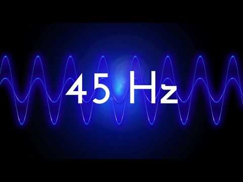45 Hz clean sine wave BASS TEST TONE frequency