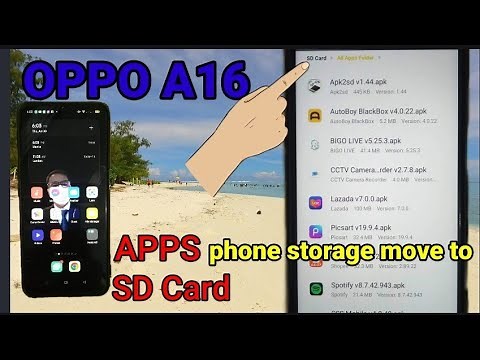 How to transfer Apps phone storage to SD Card l Oppo A16 and other Oppo users.