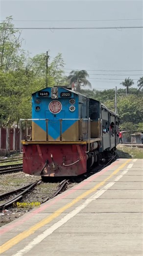 local train leading by old generation emd. #train #railway #railtrack