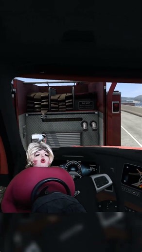 VALORIE BECOMES A TRUCKER.. #funny #gaming #twitch #meme #shorts #cars #ats #trucking #satire