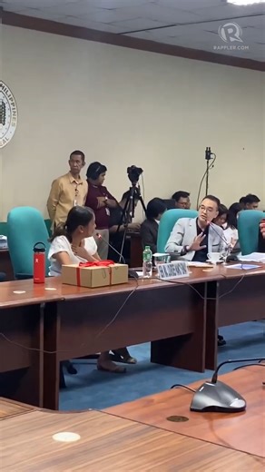 WATCH: Senate hearing on new Senate building heats up as Senators Nancy Binay and Alan Peter Cayetano trade barbs with each other. Cayetano says Binay is disturbing the hearing. https://www.rappler.com/ | Rappler