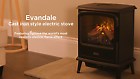 Dimplex Optimyst Evandale Freestanding Electric Stove 2kW Slate EVN20SL Open Box  | eBay UK