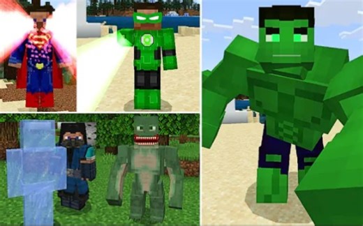 优质模组推荐:遗产英雄V1.2更新addon插件mod模组（附下载链接）#minecraftpe#Superhero#Marvel#超级英雄#钢铁侠