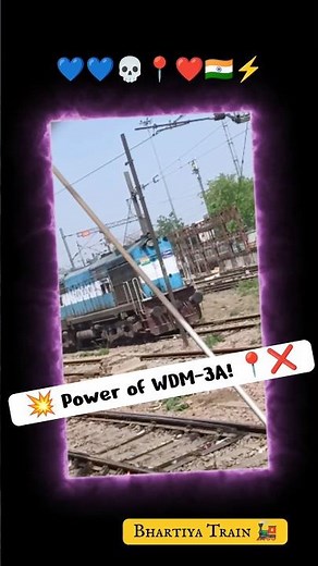 💯 The Legendary WDM-3A – Power That Echoes Forever! 🔊 #wdm3a #indianrailways #trainlovers #viral