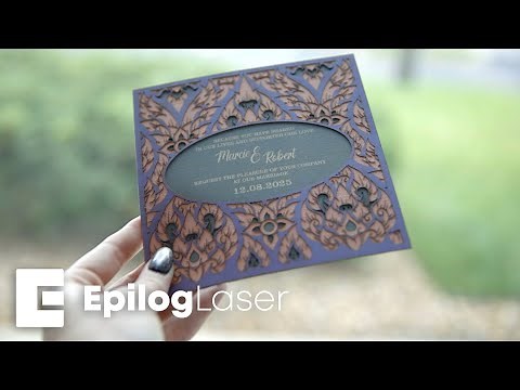 Laser Engraving & Cutting Paper Wedding Invites