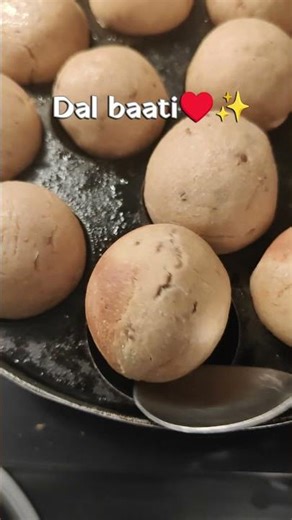 Crispy homemade Dal Baati made in appe patra 😍✨