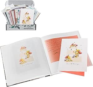 Cardkive Wedding Cards Keepsake Album - Transform Your Cards into a Premium Organizer Book, Combine with Uploaded photos, Save the Date, Menus and More (Get Cards Back)