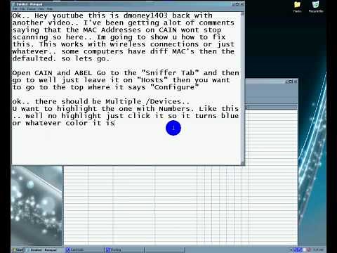 How to fix the "Scanning For MAC Addresses" Problem and get it to work on CAIN and ABEL