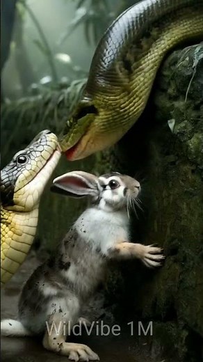 Rabbit vs Anaconda #rabbit #anaconda #snakes #wildlife #africanwildanimals #africanwildlife #shorts