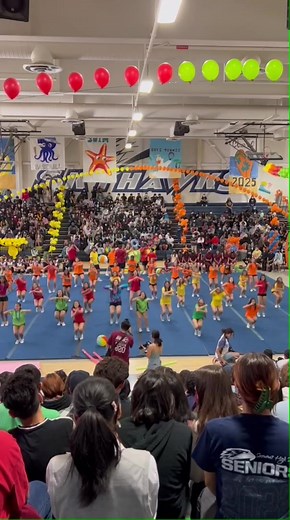 Summit Cheer pep rally opening performance! #summitcheer #stunts #dance #coedcheer #rally #highschool #cheer #cheerleading