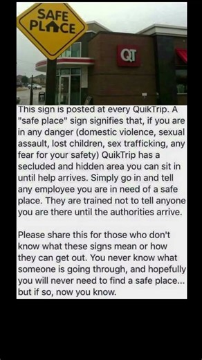 what the “safe place” sign really means | Subscribe for more #motivation 😊👍