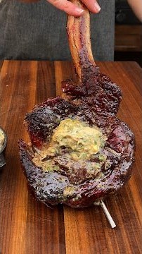 Smoked Tomahawk with Bone Marrow Compound Butter | Traeger Grills