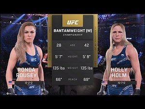Ronda Rousey VS Holly Holm 3 - Full Fight (2160p) ULTRA HD