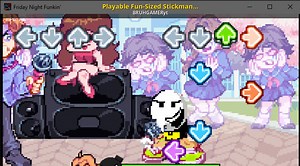 Playable Fun-Sized Stickman (CUSTOM) Mod for Friday Night Funkin' | FNF Mods