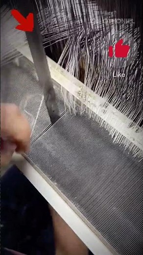 Incredible technique for making fabrics with an automatic loom